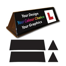 Custom Replacement Graphics for the Black Rover Roof Sign